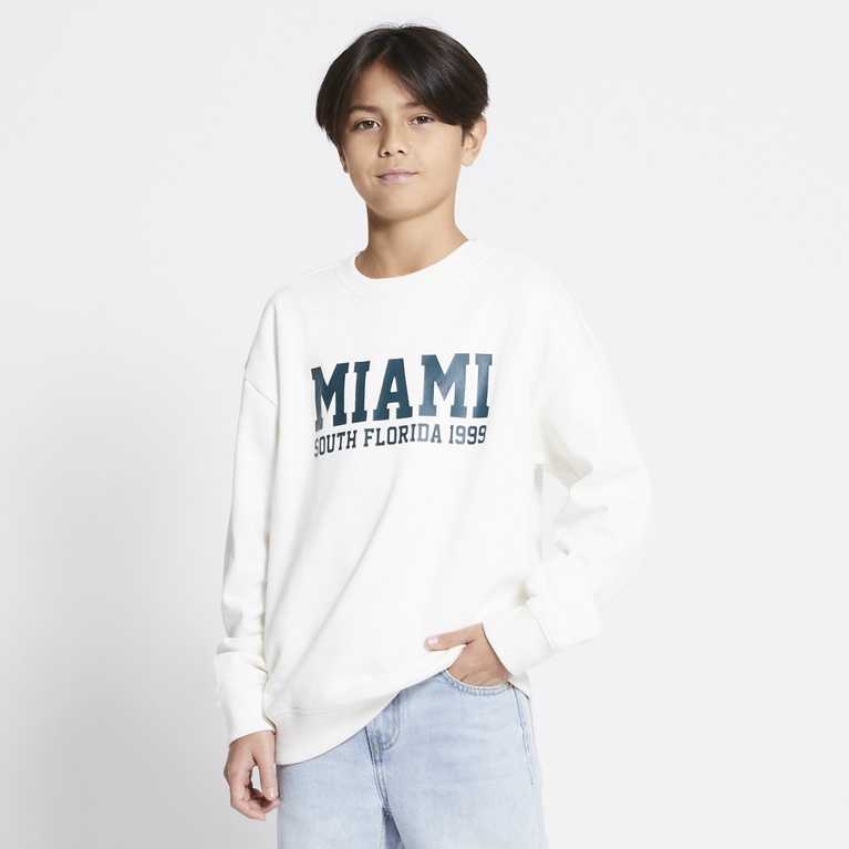 Printed Sweatshirt "Vilgot" White 7